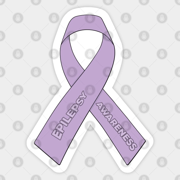 Epilepsy Awareness Ribbon Sticker by DiegoCarvalho